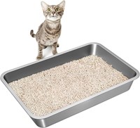 Lihong Large Size Stainless Steel Litter Box For