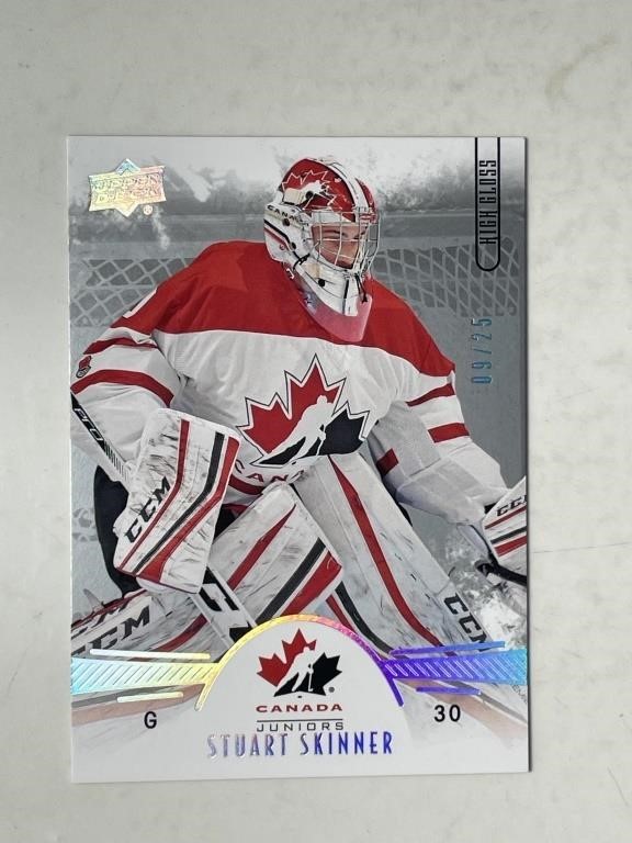 Stuart Skinner Team Canada Jrs Card 9/25