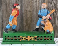 Cast Iron Baseball Mechanical Bank