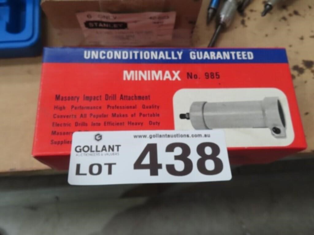 Minimax Masonary Impact Drill Attachment