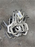 Vice grip locking clamps