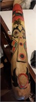 2 1/2 FT TOTEM POLE WOOD CARVING INDONESIA