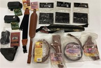 Lot of gun holsters slings and more