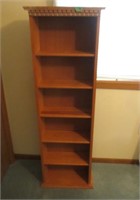 56" tall x 16" wide open storage cabinet