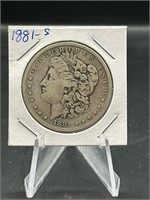 90% Silver 1881-S Morgan Dollar