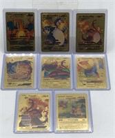 8 Gold Foil Pokemon Cards Lot