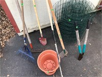 Gardening tools and net wire