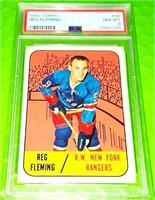 1967 Topps Hockey #30 Reg Fleming PSA 8 NM-MT