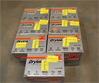(7) Boxes of Winchester Drylok Super Steel 12GA 3"