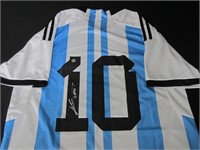 Lionel Messi Signed Jersey COA Pros