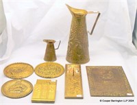 Vintage Collection of Pressed Brass