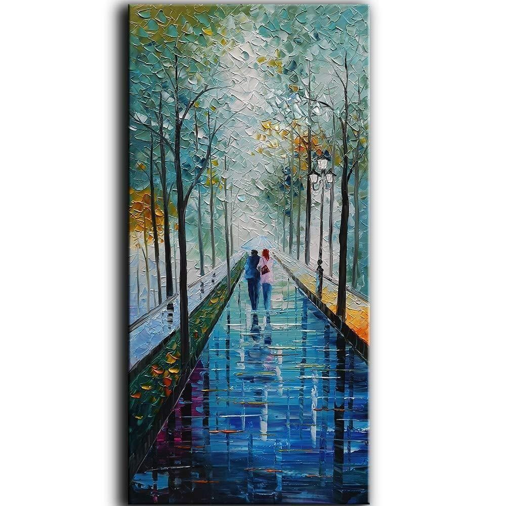 Tyed Art  Landscape Oil Painting On Canvas