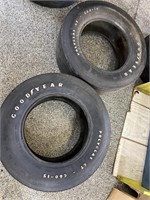 2 Vintage Good Year polyglass G60-15 tires  , are