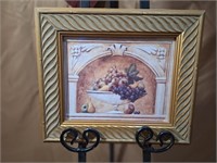 Gold Framed Bowl of Fruit Print
