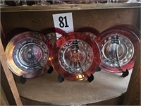 King & Crown Glassware - 7 Plates