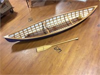 Skin-On-Frame Canoe Beautifully Crafted w/Paddle