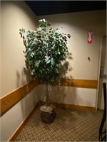 Artificial Tree in Planter Décor greenery foliage