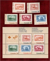 CANADA MNH 1982 YOUTH EXPO SET OF STAMPS & SS