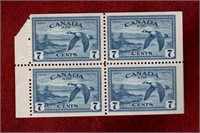 CANADA 1946 AIRMAIL MNH BKLT PANE #C9a