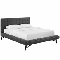 Julia Upholstered Platform Bed by Modway | Queen