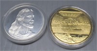 (2) Jesus coins.