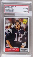 2000 NFL Rookie Tom Brady Card PSG GEM MT 10