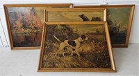 (G) Collection Of Pictures Varnished On Wood