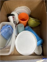 2 Boxes of Assorted Tupperware Coffee Cups