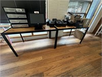 2 Timber Top Restaurant Tables Approx 1.2m x 1m