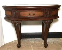 Oval Entry Table with Small Drawer