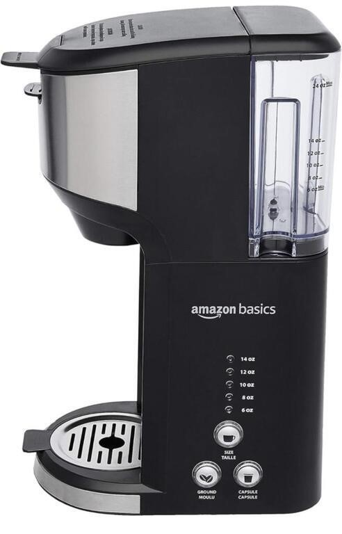 AMAZON BASICS DUAL BREW SINGLE SERVE CAPSULE