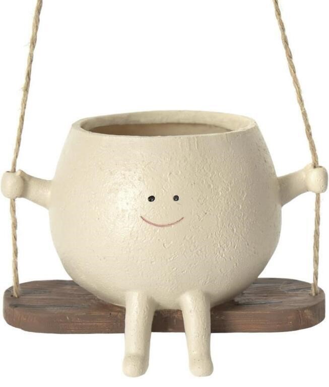 MISNODE CREATIVE SWING DESIGN HANGING PLANTER,