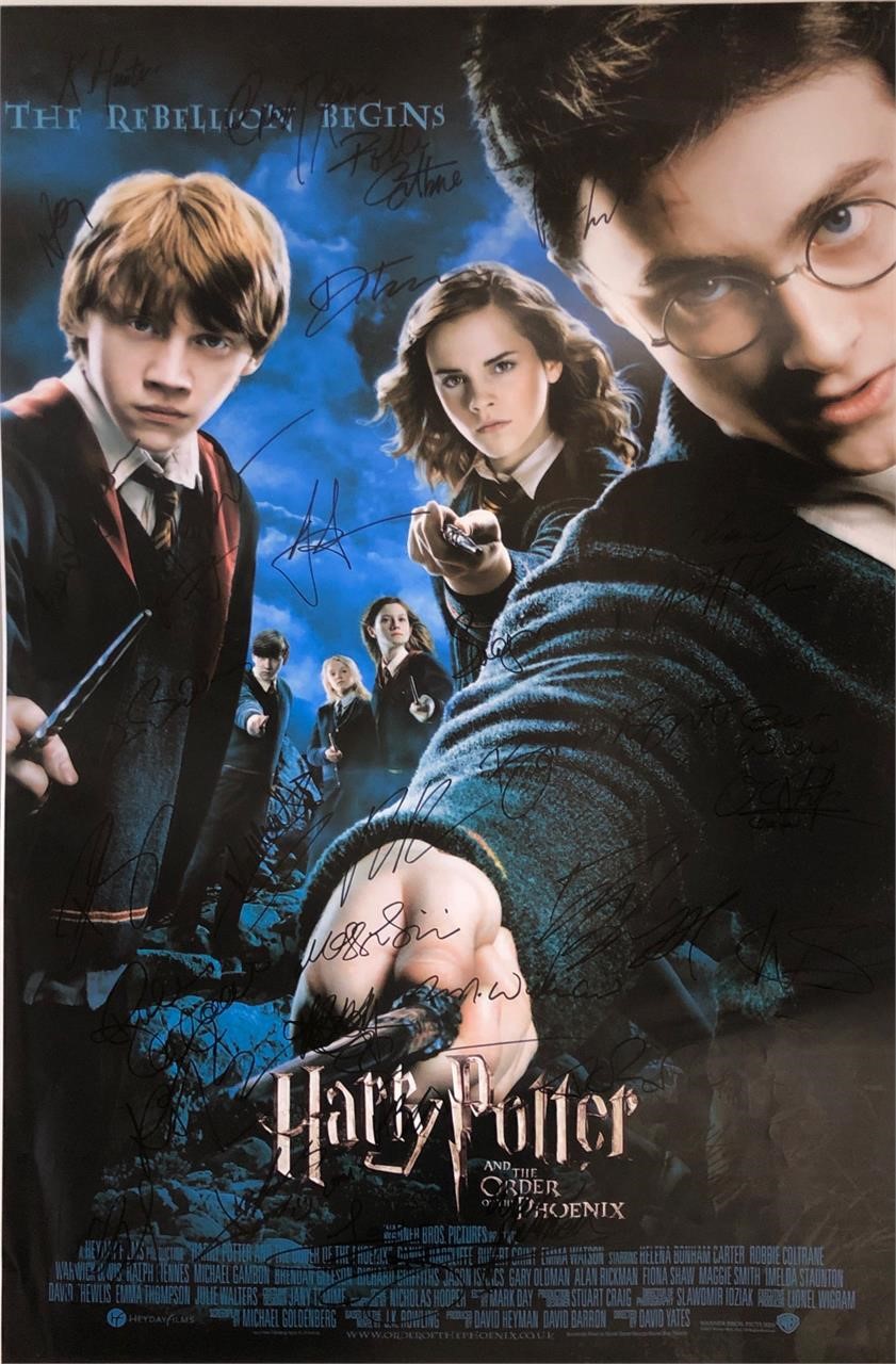 Harry Potter Order of Phoenix Autograph Poster