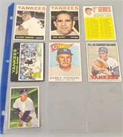7 NY Yankees Cards (1951-1971) Mantle Berra etc