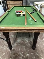 ANTIQUE SLATE POOL TABLE