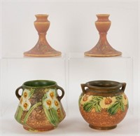 Four Pieces of Roseville Art Pottery