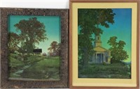 Two Framed Maxfield Parrish Prints