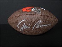 Jim Brown Signed Mini Logo Football Heritage COA