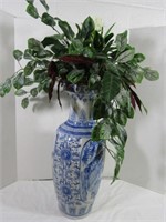 Large Vase w/Floral Arrangement-24"H