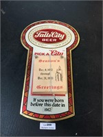 Unused 1962 Falls City Beer Calendar