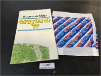 Vintage 1977 Opryland Map & Bag