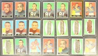 Football Cards 1961 Topps 21 total in top loaders,