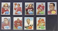 Football Cards 9 different 1960 Topps Washington R