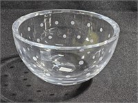 Kate Spade Larabee Polka Dot Crystal Bowl by Lenox