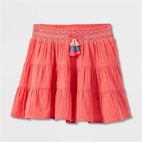Girls' Pull-On Tiered Woven Skirt - Cat & Jack Pi