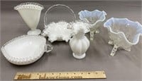 Opalescent & Silvercrest Glass Lot Collection