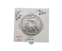 2002 1oz Fine Silver Eagle