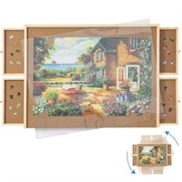 Furnishh 1500 Piece Rotating Puzzle Board With 4 D