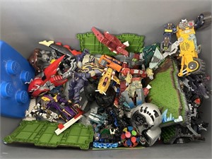 Large Sterilite Tub of Bionicle Transformers Toy