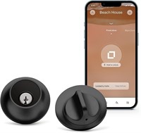 $200  Level Lock Touch, Black Bluetooth Smart Lock